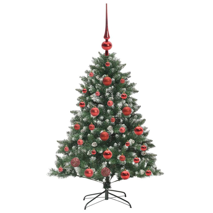 Brad de Crăciun artificial Verde 120 cm PVC și Plastic și Oțel - WALTI WALTI