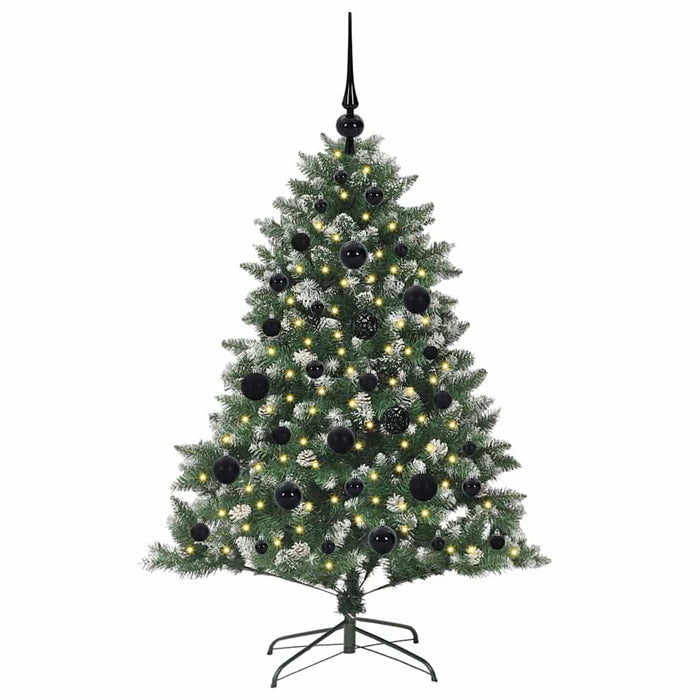 Brad de Crăciun artificial Verde 120 cm PVC și Plastic și Oțel - WALTI WALTI