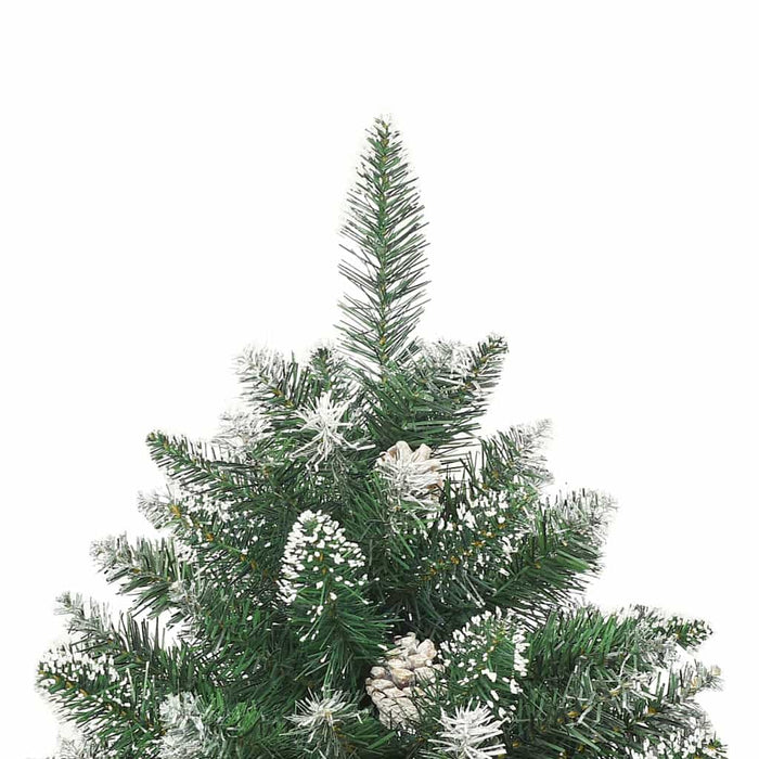 Brad de Crăciun artificial Verde 120 cm PVC și Plastic și Oțel - WALTI WALTI