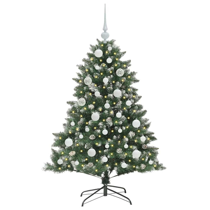 Brad de Crăciun artificial Verde 120 cm PVC și Plastic și Oțel - WALTI WALTI