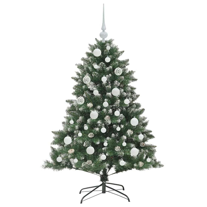 Brad de Crăciun artificial Verde 120 cm PVC și Plastic și Oțel - WALTI WALTI