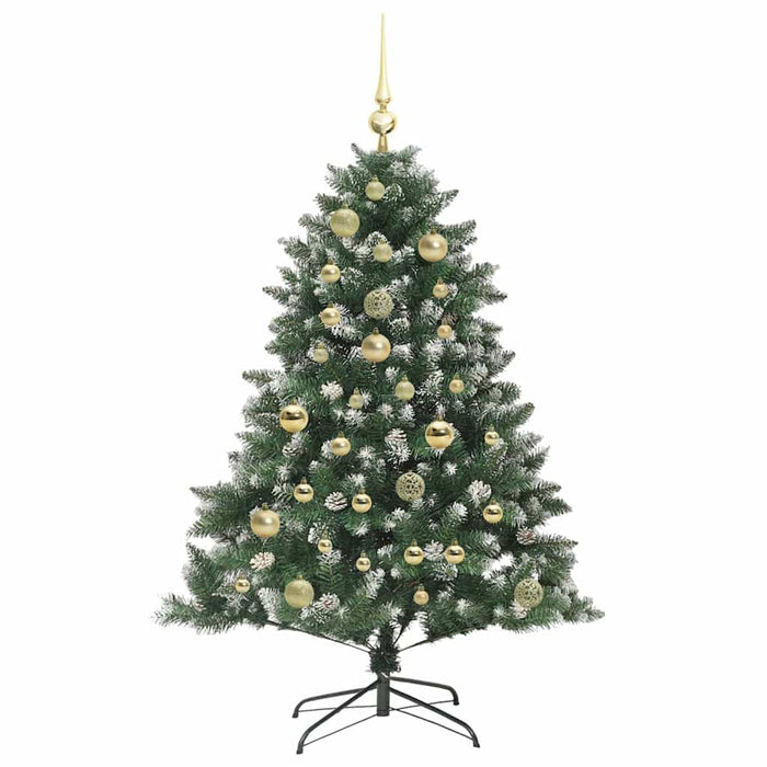 Brad de Crăciun artificial Verde 120 cm PVC și Plastic și Oțel - WALTI WALTI