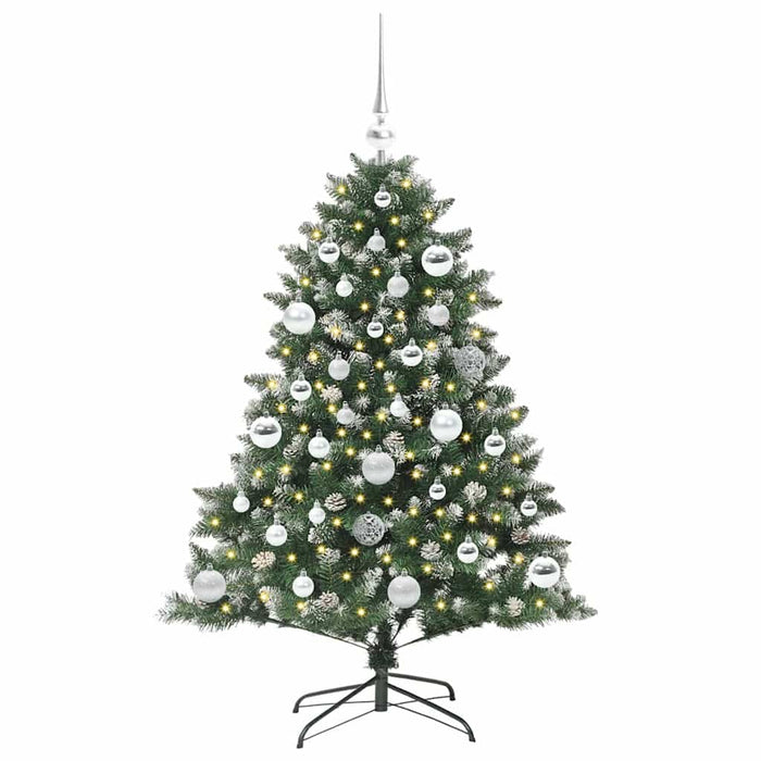 Brad de Crăciun artificial Verde 120 cm PVC și Plastic și Oțel - WALTI WALTI