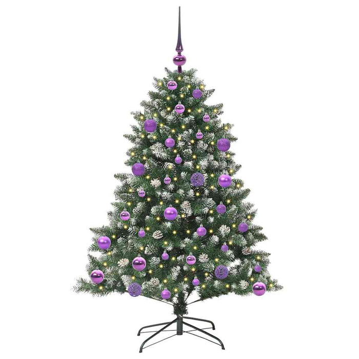 Brad de Crăciun artificial Verde 120 cm PVC și Plastic și Oțel - WALTI WALTI