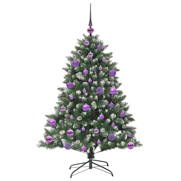Brad de Crăciun artificial Verde 120 cm PVC și Plastic și Oțel - WALTI WALTI