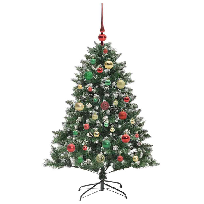 Brad de Crăciun artificial Verde 120 cm PVC și Plastic și Oțel - WALTI WALTI