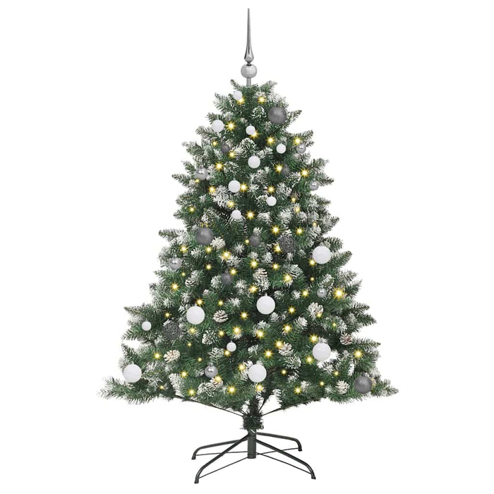 BraddeCrăciunartificial cu lumini cu bandă LED Verde 150cm PVC - WALTI WALTI