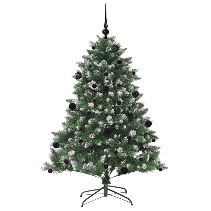 Brad de Crăciun artificial Verde 150 cm PVC și Plastic și Oțel - WALTI WALTI