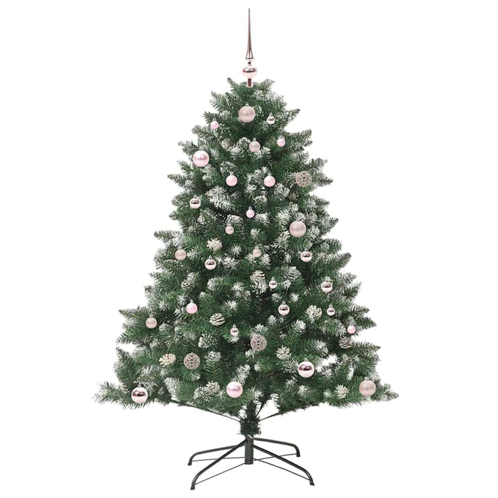 Brad de Crăciun artificial Verde 150 cm PVC și Plastic și Oțel - WALTI WALTI