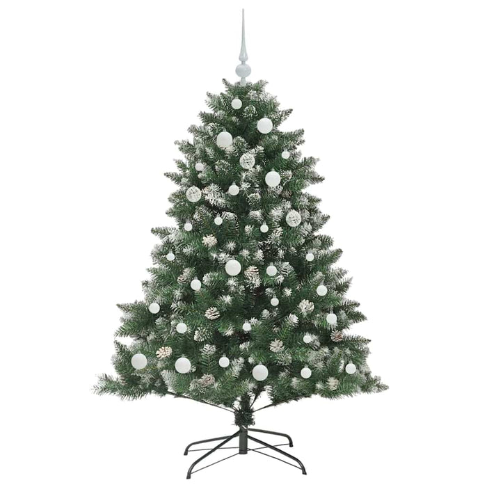 Brad de Crăciun artificial Verde 150 cm PVC și Plastic și Oțel - WALTI WALTI