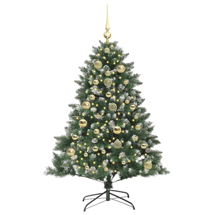 Brad de Crăciun artificial Verde 150 cm PVC și Plastic și Oțel - WALTI WALTI