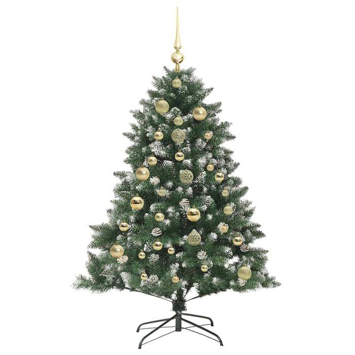 Brad de Crăciun artificial Verde 150 cm PVC și Plastic și Oțel - WALTI WALTI