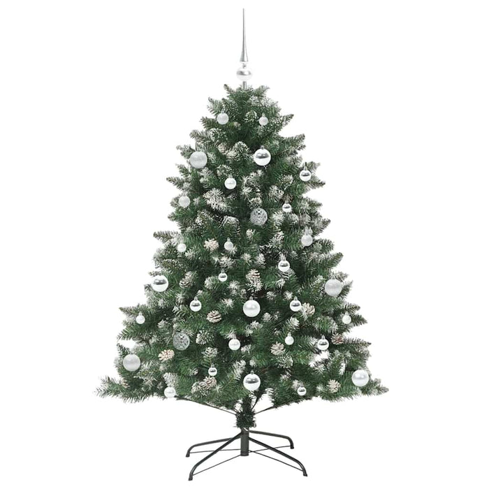 Brad de Crăciun artificial Verde 150 cm PVC și Plastic și Oțel - WALTI WALTI