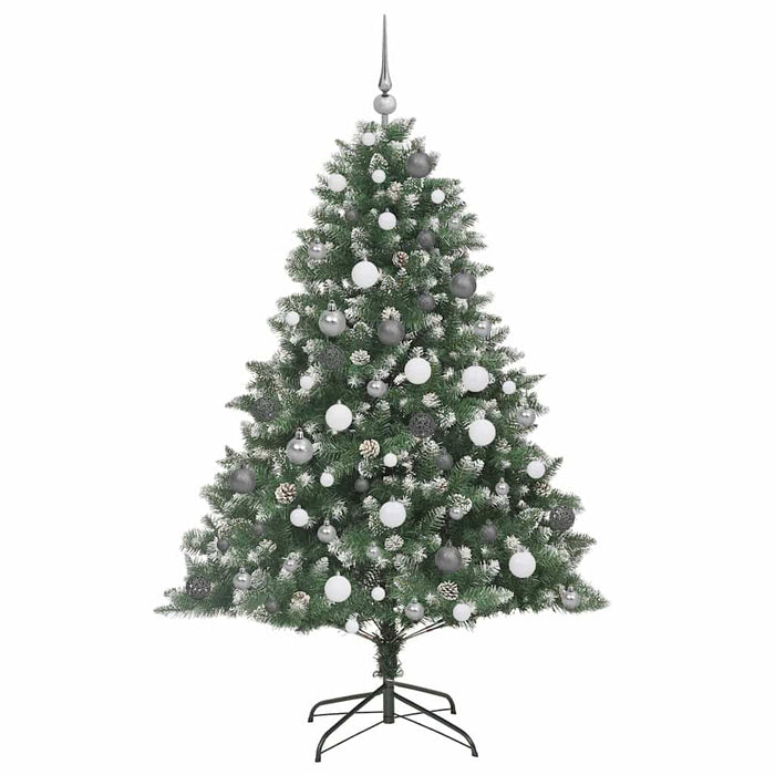 BraddeCrăciunartificial cu lumini cu bandă LED Verde 180cm PVC - WALTI WALTI