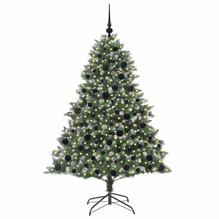 Brad de Crăciun artificial cu 300 LED Verde 126 x 126 x 180 cm - WALTI WALTI