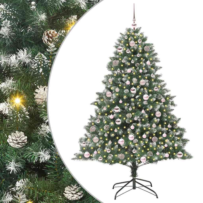 Brad de Crăciun artificial cu 300 LED Verde 126 x 126 x 180 cm - WALTI WALTI