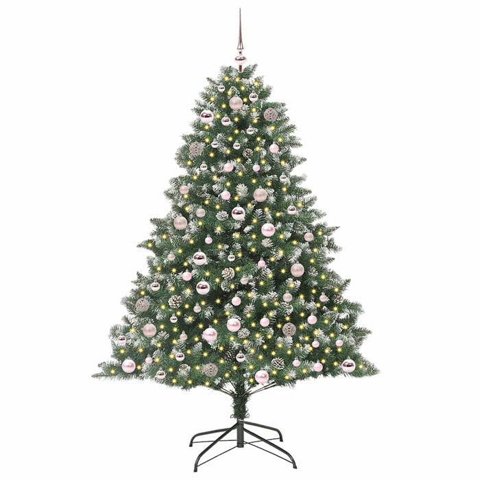 Brad de Crăciun artificial cu 300 LED Verde 126 x 126 x 180 cm - WALTI WALTI