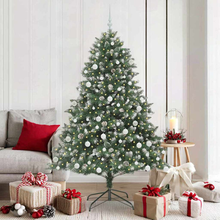 Brad de Crăciun artificial cu 300 LED Verde 126 x 126 x 180 cm - WALTI WALTI