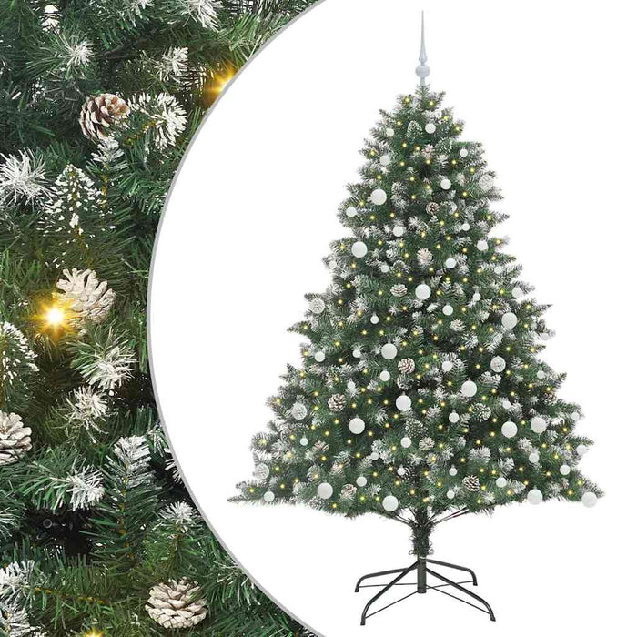 Brad de Crăciun artificial cu 300 LED Verde 126 x 126 x 180 cm - WALTI WALTI