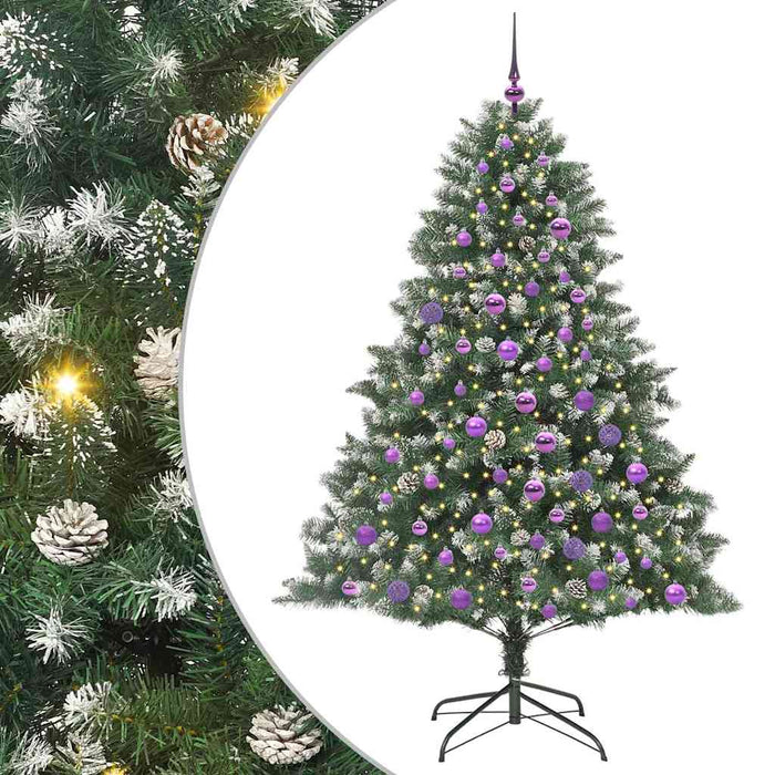 Brad de Crăciun artificial cu 300 LED Verde 126 x 126 x 180 cm - WALTI WALTI