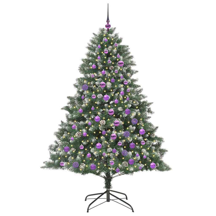 Brad de Crăciun artificial cu 300 LED Verde 126 x 126 x 180 cm - WALTI WALTI