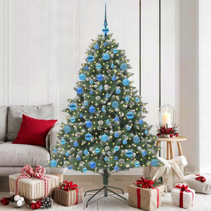 Brad de Crăciun artificial cu 300 LED Verde 126 x 126 x 180 cm - WALTI WALTI