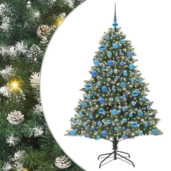 Brad de Crăciun artificial cu 300 LED Verde 126 x 126 x 180 cm - WALTI WALTI