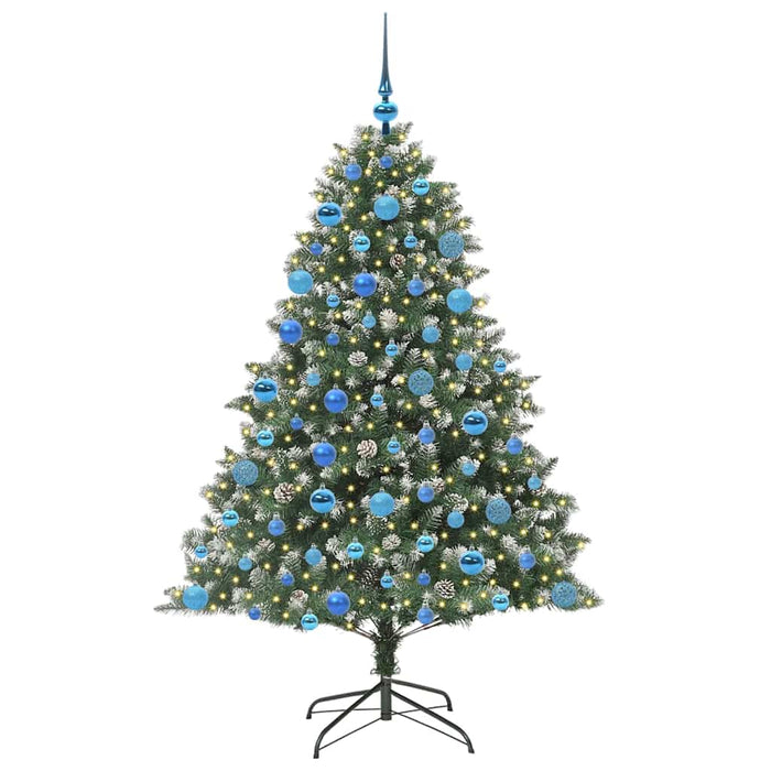 Brad de Crăciun artificial cu 300 LED Verde 126 x 126 x 180 cm - WALTI WALTI