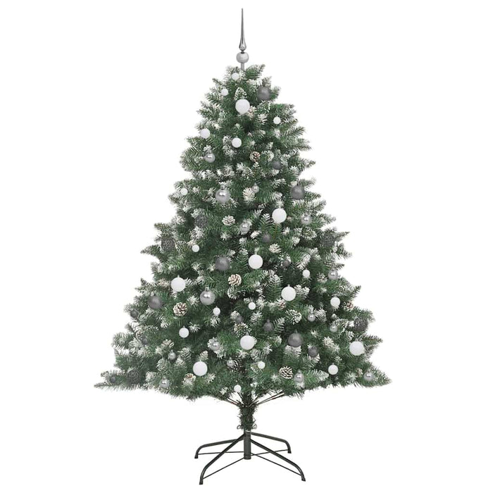 Brad de Crăciun artificial Verde 210 cm PVC și Plastic și Oțel - WALTI WALTI