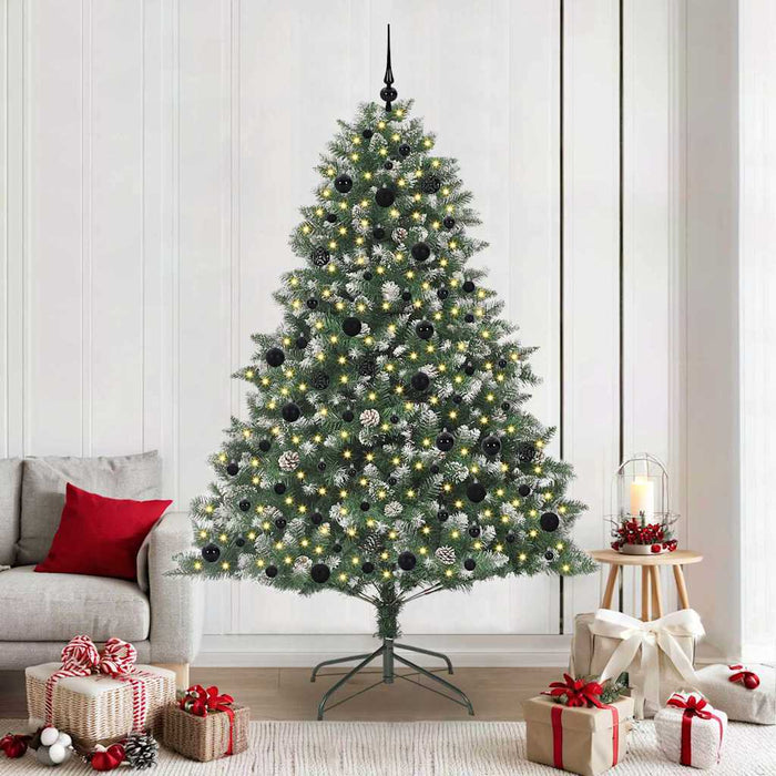 Brad de Crăciun artificial cu 300 LED Verde 140 x 140 x 210 cm - WALTI WALTI
