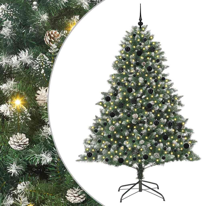 Brad de Crăciun artificial cu 300 LED Verde 140 x 140 x 210 cm - WALTI WALTI