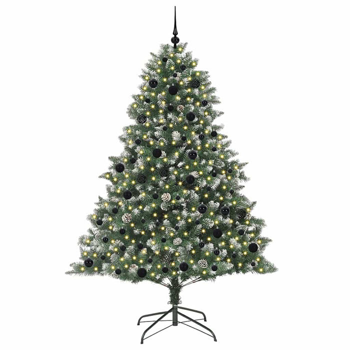 Brad de Crăciun artificial cu 300 LED Verde 140 x 140 x 210 cm - WALTI WALTI