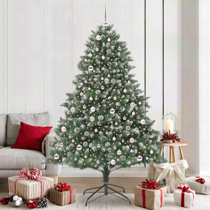 Brad de Crăciun artificial cu 300 LED Verde 140 x 140 x 210 cm - WALTI WALTI