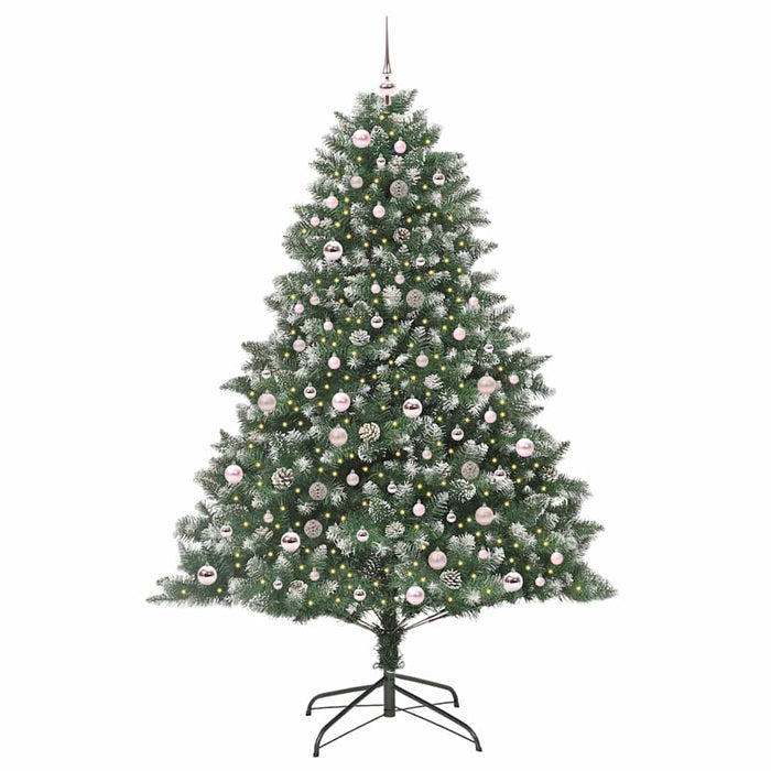 Brad de Crăciun artificial cu 300 LED Verde 140 x 140 x 210 cm - WALTI WALTI