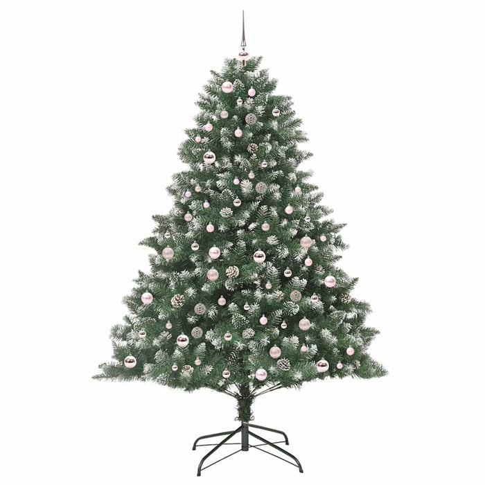 Brad de Crăciun artificial cu 300 LED Verde 140 x 140 x 210 cm - WALTI WALTI