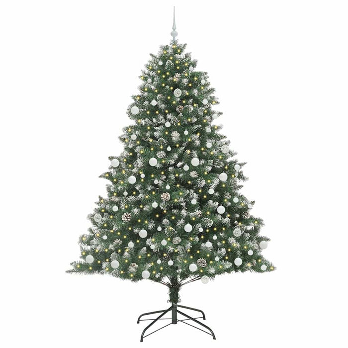 Brad de Crăciun artificial cu 300 LED Verde 140 x 140 x 210 cm - WALTI WALTI
