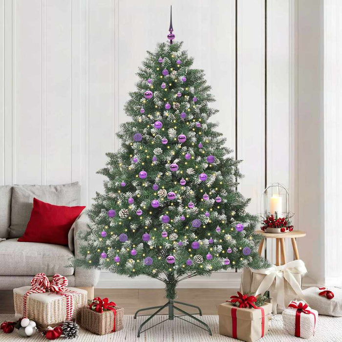 Brad de Crăciun artificial cu 300 LED Verde 140 x 140 x 210 cm - WALTI WALTI
