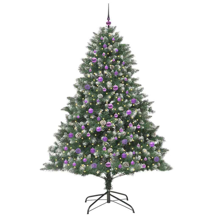 Brad de Crăciun artificial cu 300 LED Verde 140 x 140 x 210 cm - WALTI WALTI