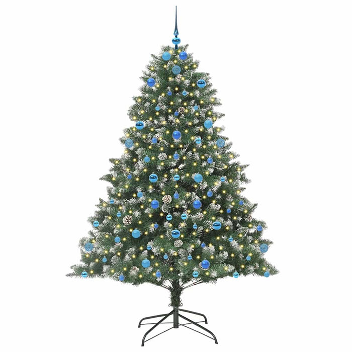Brad de Crăciun artificial cu 300 LED Verde 140 x 140 x 210 cm - WALTI WALTI