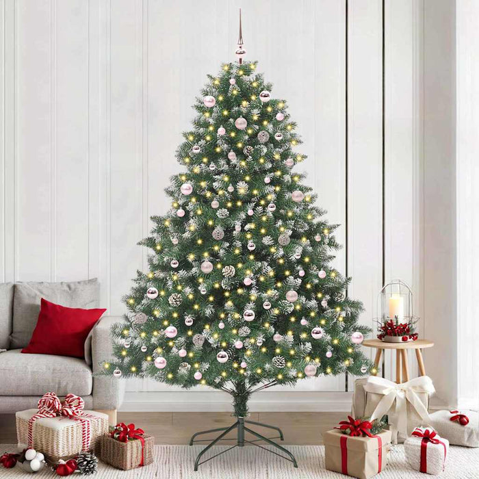 Brad de Crăciun artificial cu 300 LED Verde 160 x 160 x 240 cm - WALTI WALTI
