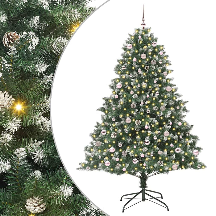 Brad de Crăciun artificial cu 300 LED Verde 160 x 160 x 240 cm - WALTI WALTI