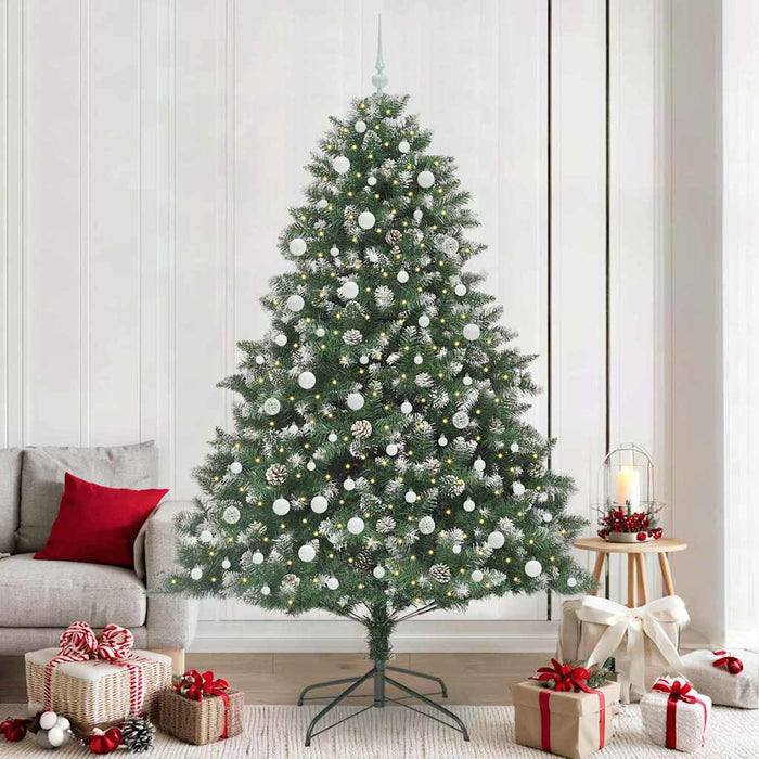 Brad de Crăciun artificial cu 300 LED Verde 160 x 160 x 240 cm - WALTI WALTI