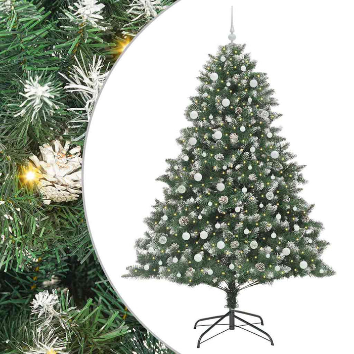 Brad de Crăciun artificial cu 300 LED Verde 160 x 160 x 240 cm - WALTI WALTI