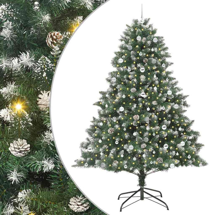Brad de Crăciun artificial cu 300 LED Verde 160 x 160 x 240 cm - WALTI WALTI