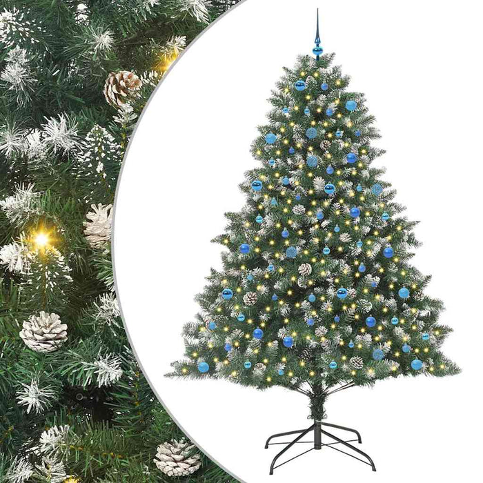 Brad de Crăciun artificial cu 300 LED Verde 160 x 160 x 240 cm - WALTI WALTI