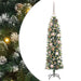 Copac Artificial Slăb de Crăciun cu 150 LED Verde și alb 120 cm - WALTI WALTI