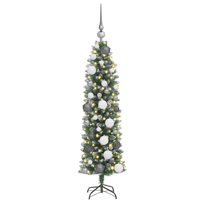 Copac Artificial Slăb de Crăciun Verde 120 cm Plastic și PVC - WALTI WALTI