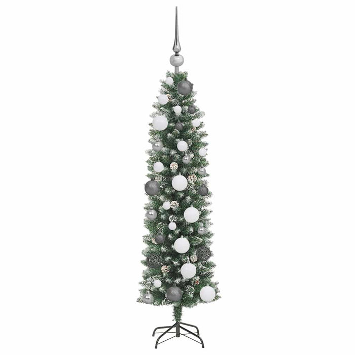 Copac Artificial Slăb de Crăciun Verde 120 cm Plastic și PVC - WALTI WALTI