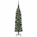 Copac Artificial Slăb de Crăciun cu 150 LED Verde și alb 120 cm - WALTI WALTI