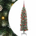 Copac Artificial Slăb de Crăciun cu 150 LED Verde și alb 150 cm - WALTI WALTI